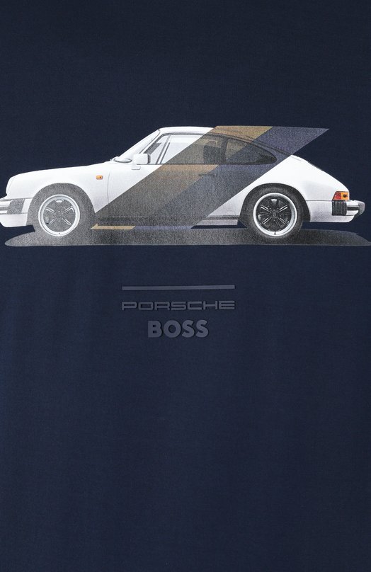 Хлопковая футболка BOSS x Porsche BOSS 50531455 Синий  50531455 Фото 6