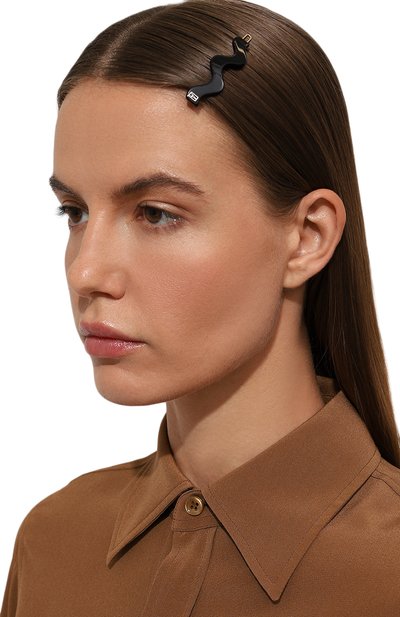 Заколка для волос ALEXANDRE DE PARIS черного цвета по цене 5820 руб., арт. ATB-18108-02 N, фото 2 Заколка для волос ALEXANDRE DE PARIS, арт. ATB-18108-02 N, фото 2