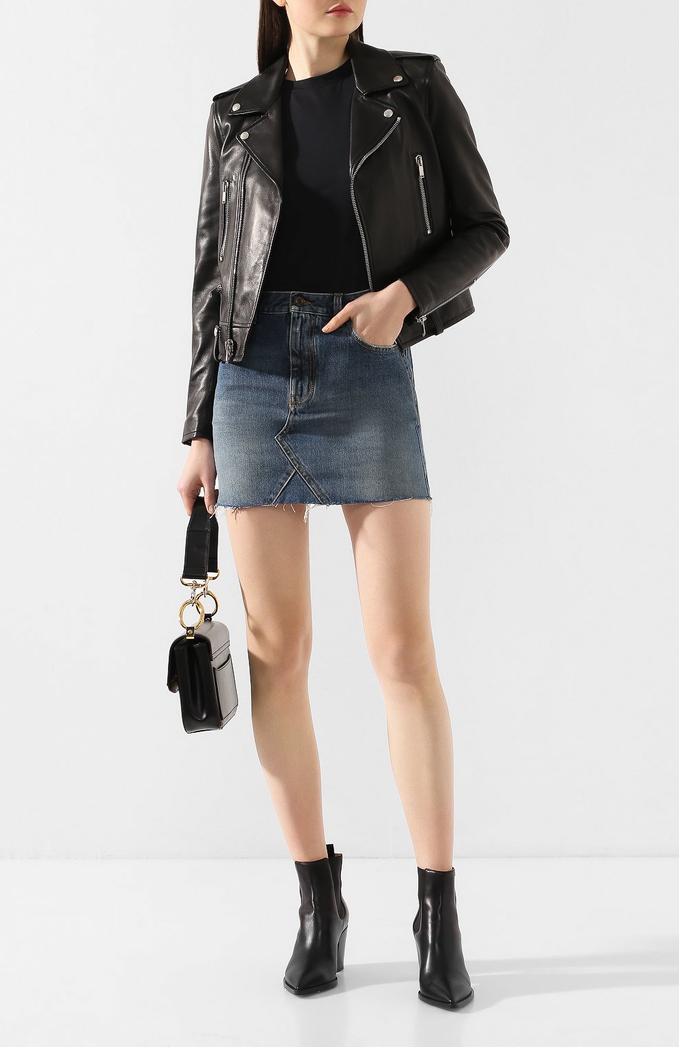 Джинсовая юбка SAINT LAURENT, арт. 602944/Y8070, фото 2