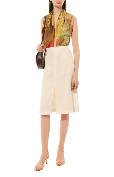 Шелковый платок настурция GOURJI, арт. T21NS7R, фото 2