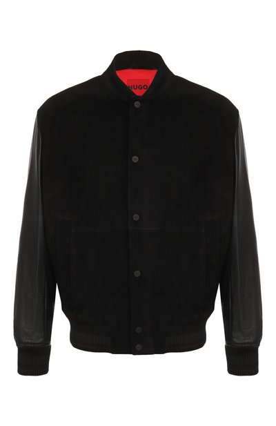 Мужской кожаный бомбер HUGO, арт. 50541881