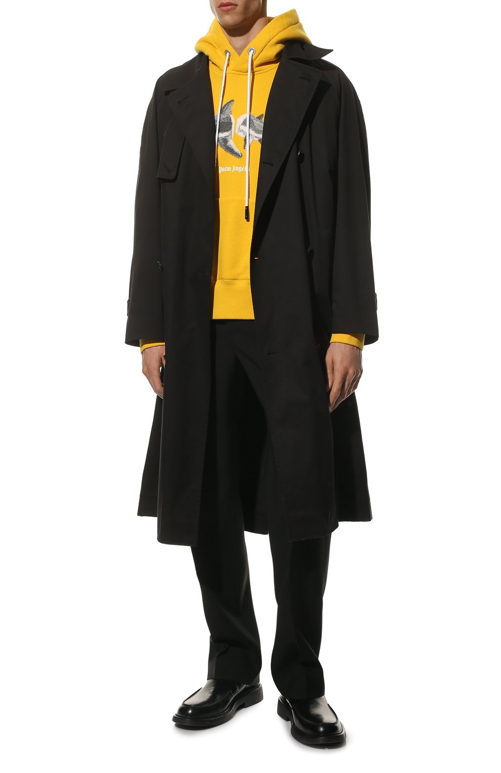 Хлопковое худи PALM ANGELS желтого цвета по цене 87150 руб., арт. PMBB058S22FLE0051809, фото 2 Хлопковое худи PALM ANGELS, арт. PMBB058S22FLE0051809, фото 2