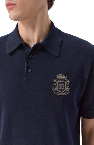 Хлопковое поло DOLCE & GABBANA, арт. GXZ02Z/JBCIU, фото 5