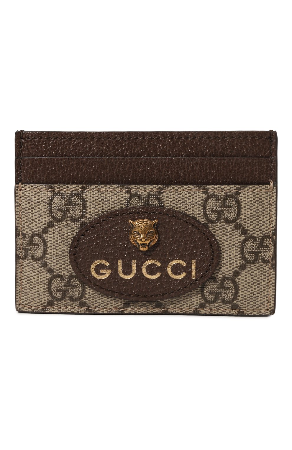 Футляр для кредитных карт GUCCI коричневого цвета по цене 33120 руб., арт. 597557 K9GOT, фото 1 Футляр для кредитных карт GUCCI, арт. 597557 K9GOT, фото 1