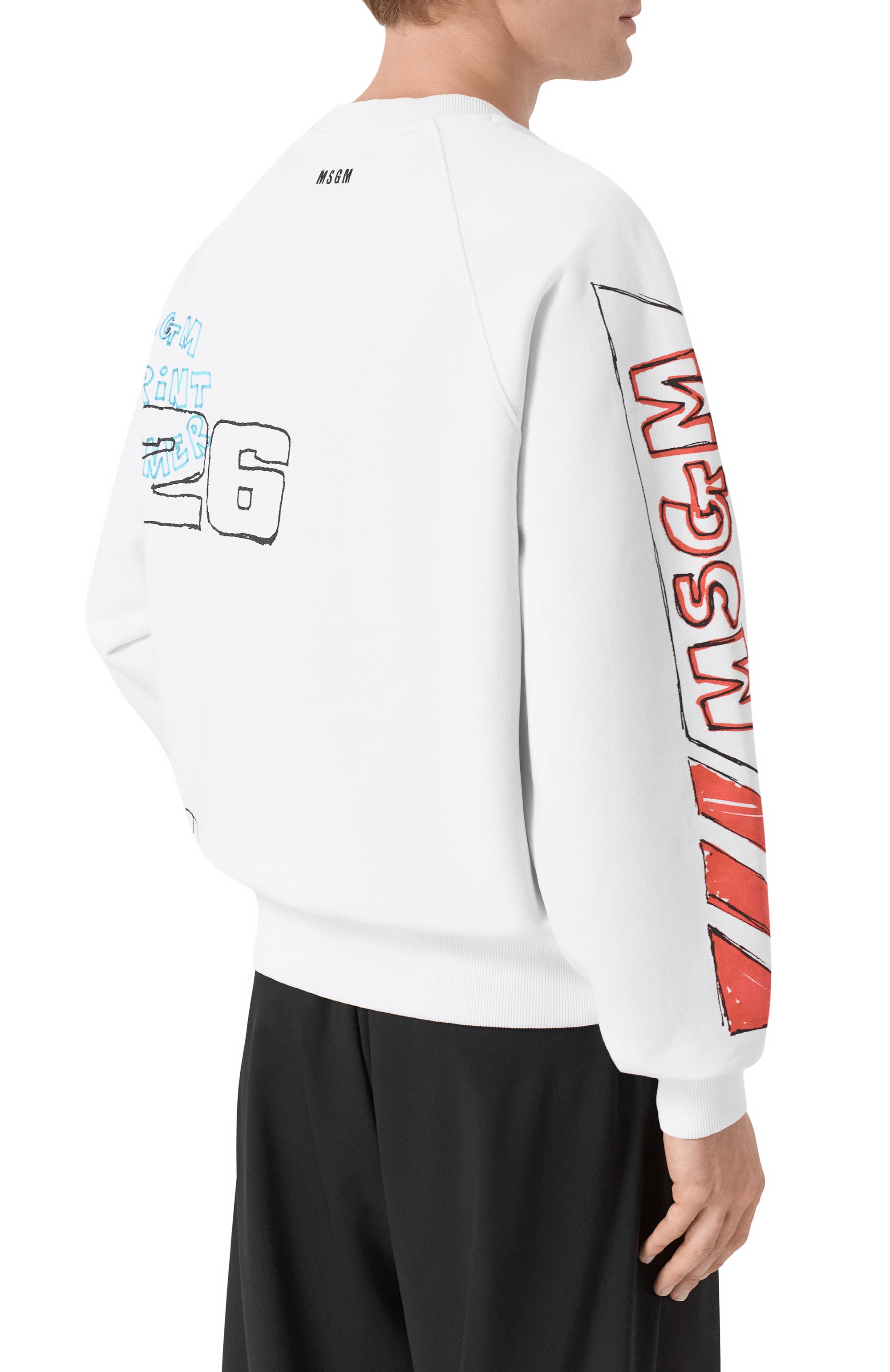 Хлопковый свитшот MSGM, арт. 4040MM112SE/267090, фото 4