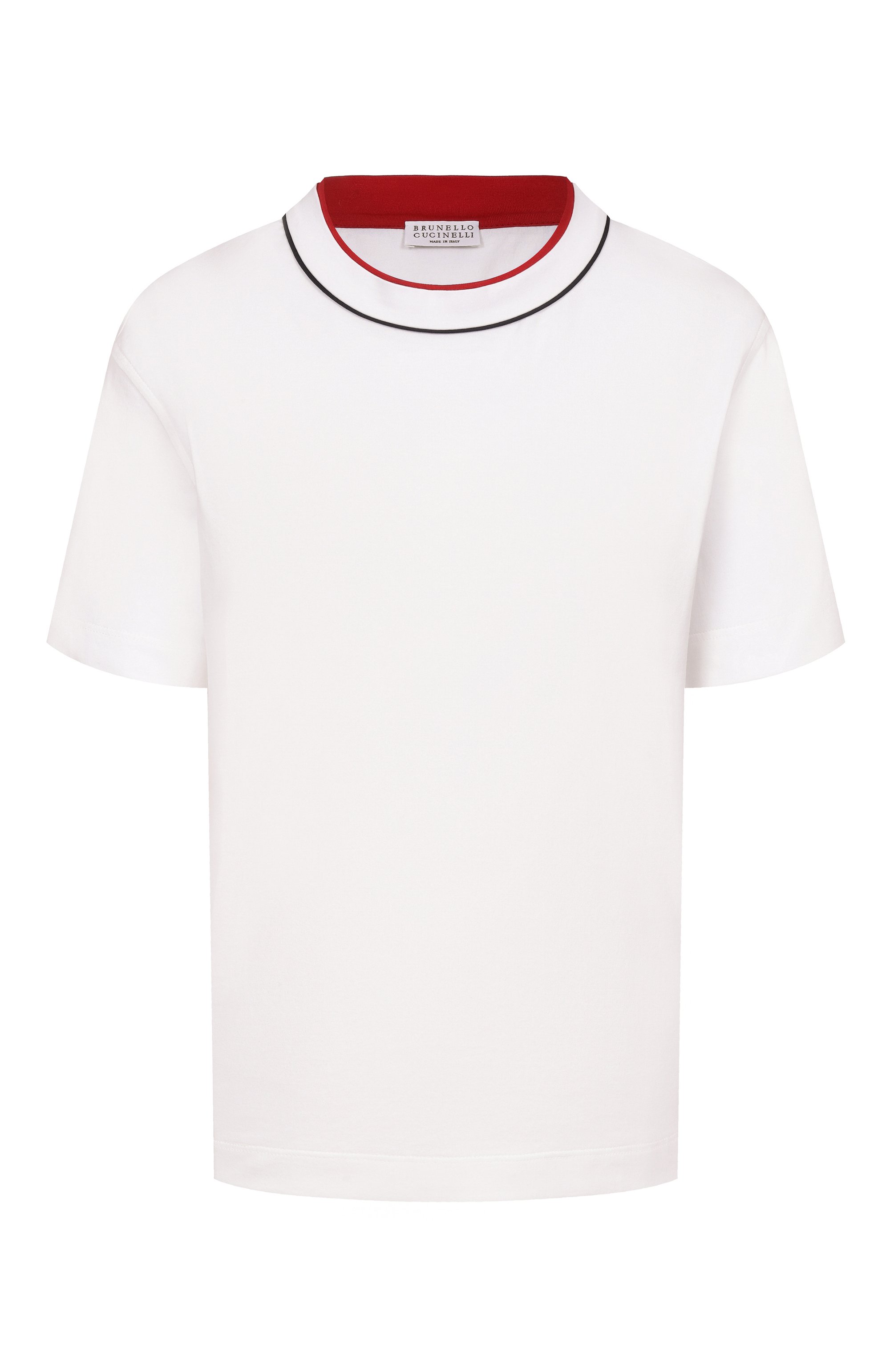 Хлопко вая футболка BRUNELLO CUCINELLI, арт. M0T81VT500, фото 1