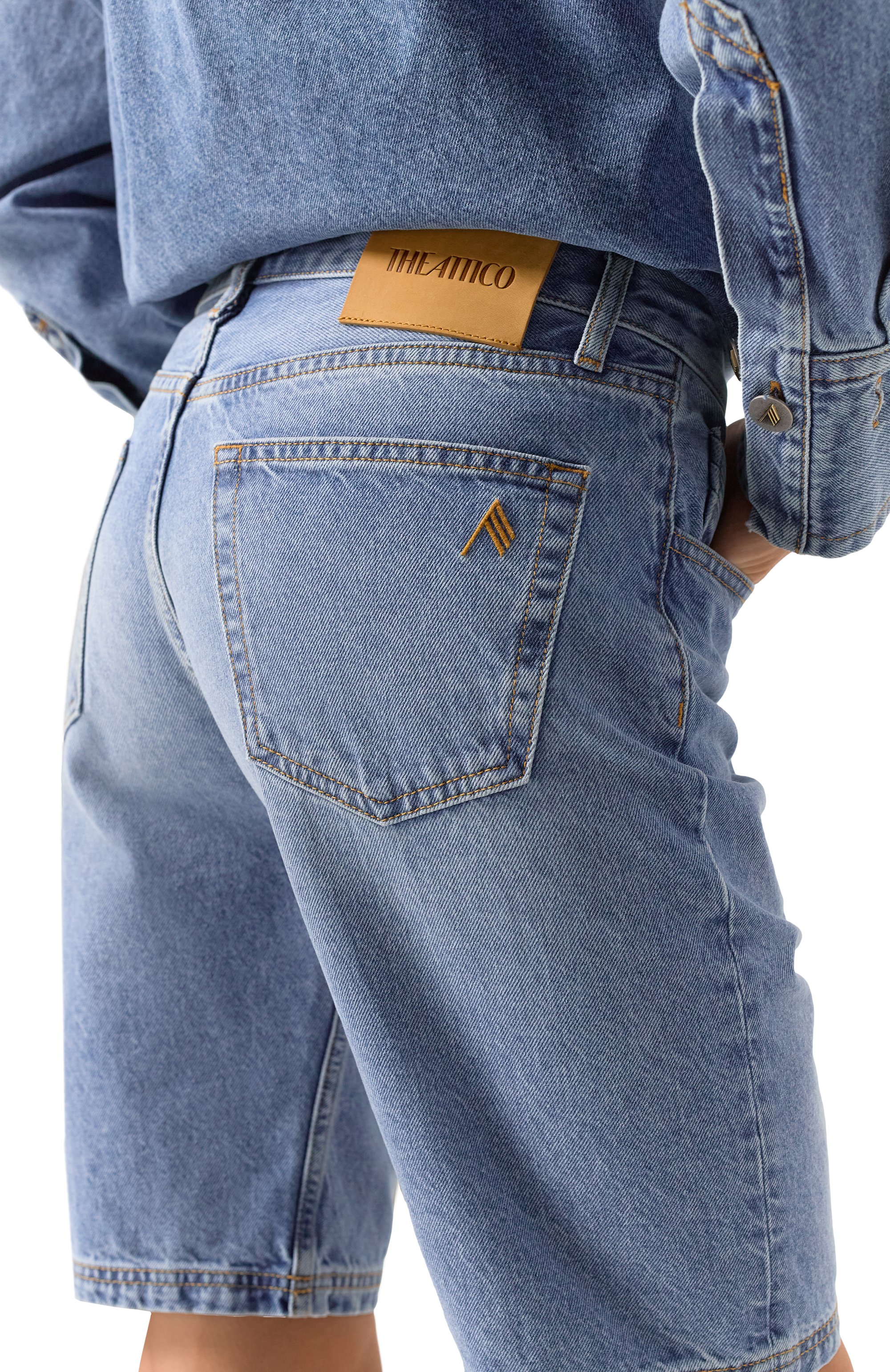 Джинсовые шорты THE ATTICO, арт. 250WCQ00005/DDD085AA, фото 5