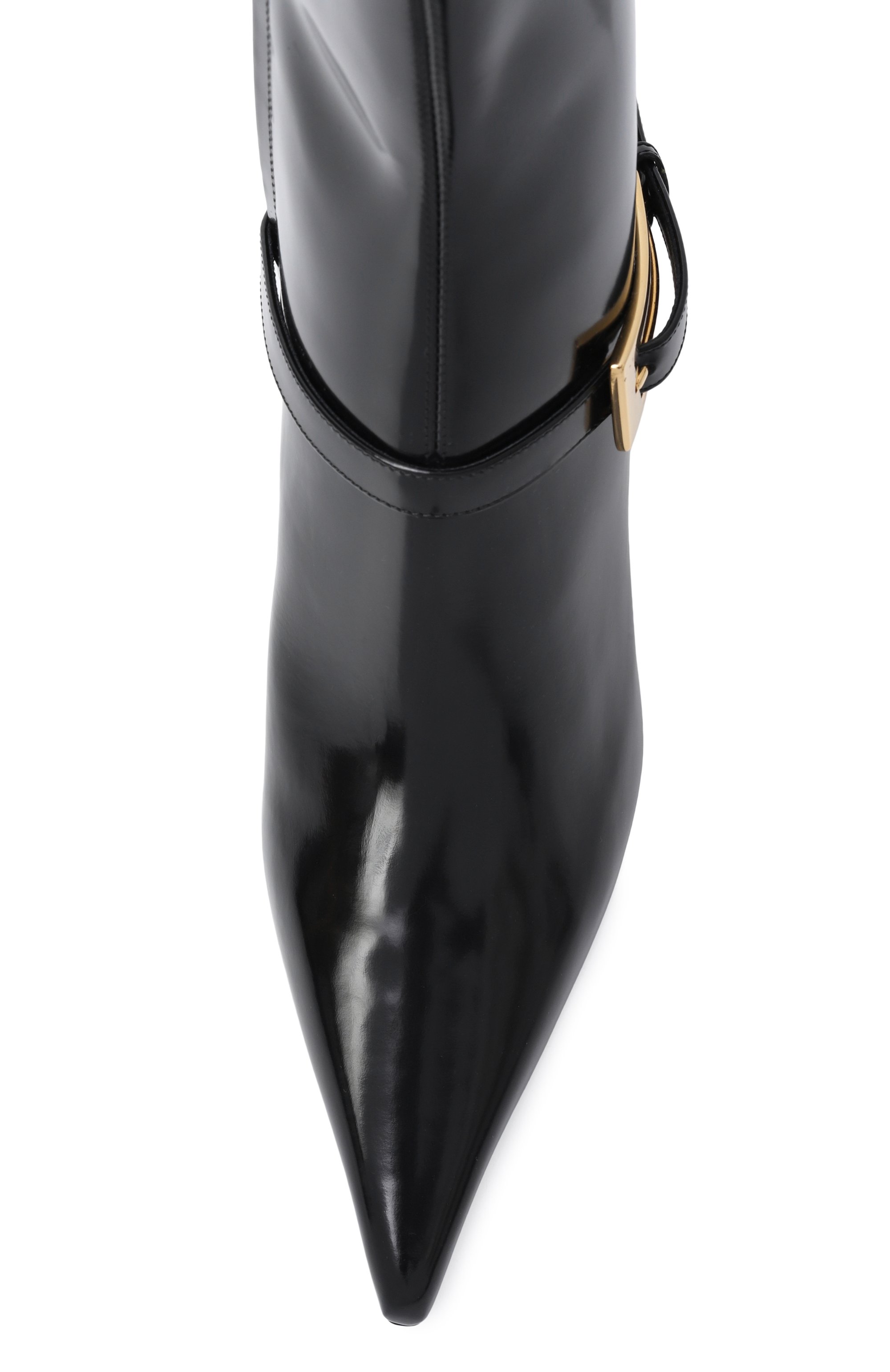 Кожаные ботильоны hacker SAINT LAURENT, арт. 806645/AAAZY, фото 6