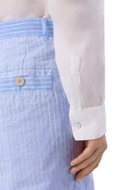 Льняные шорты 120% LINO, арт. 33ALIW29Q2/000G471_001, фото 5