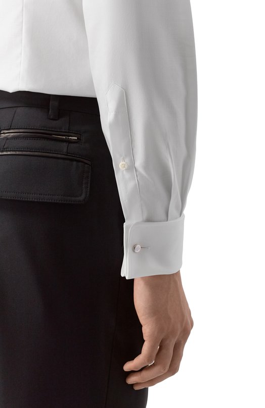 Хлопковая сорочка Corneliani 27P150/2711774 Белый  27P150/2711774 Фото 5