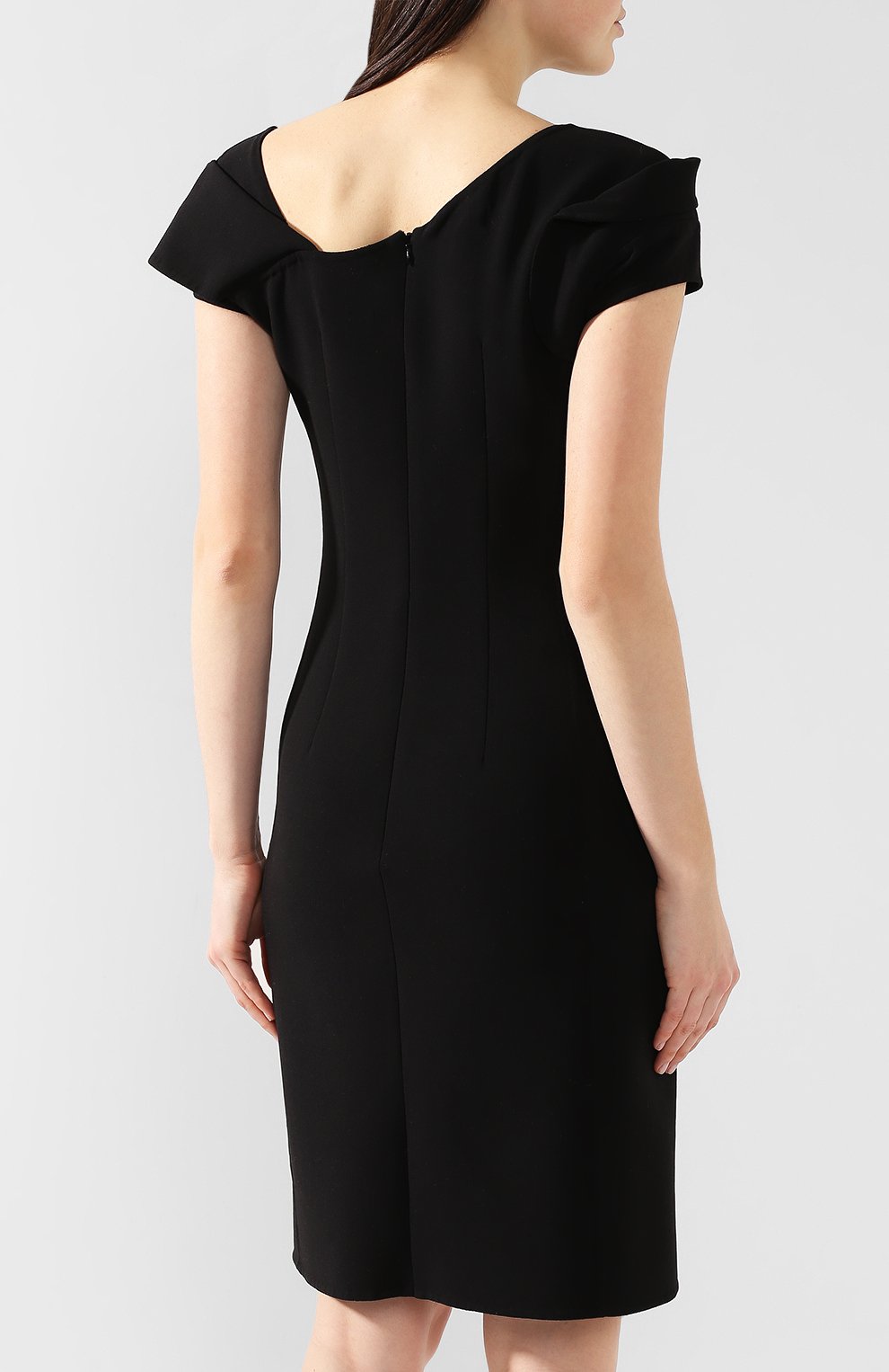 Шерстяное платье GIORGIO ARMANI черного цвета по цене 251500 руб., арт. 9SHVA01T/T001J, фото 4 Шерстяное платье GIORGIO ARMANI, арт. 9SHVA01T/T001J, фото 4