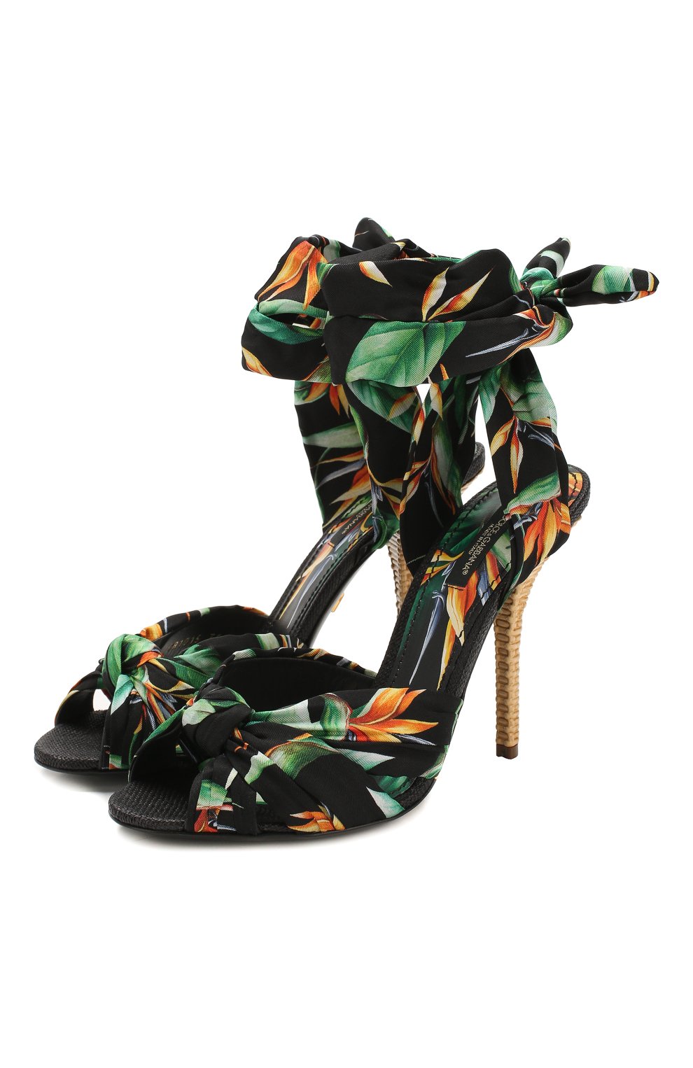 Текстильные босоножки DOLCE & GABBANA, арт. CR1015/AX871, фото 1