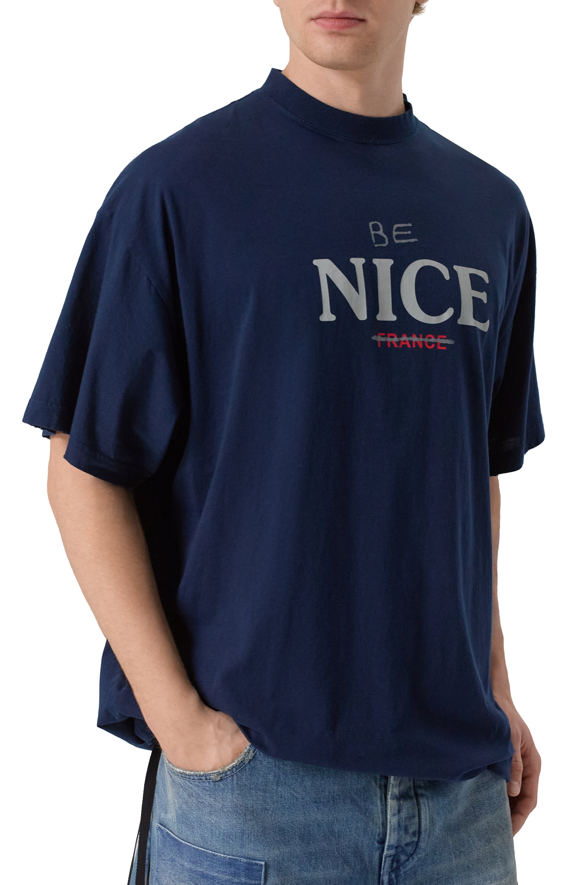 Хлопковая футболка BALENCIAGA, арт. 739028/TPVE4, фото 3