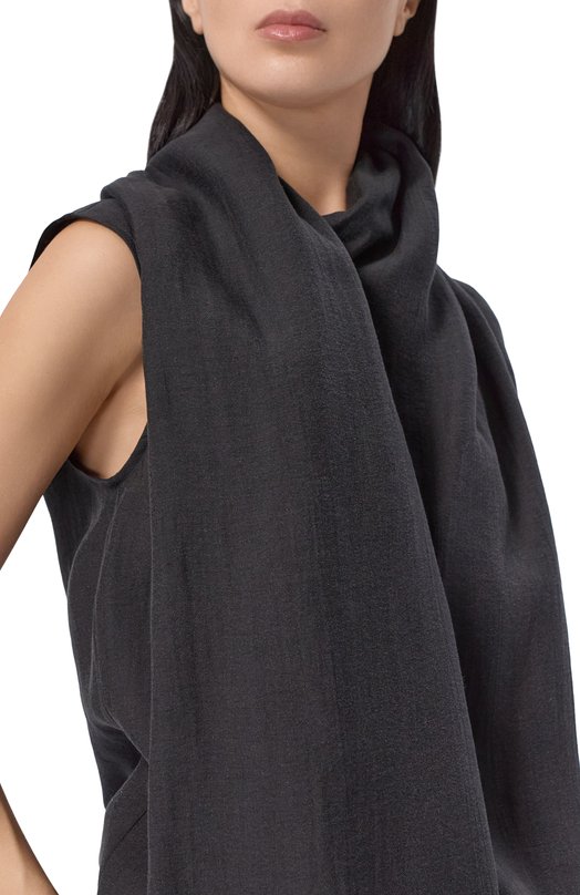 Топ из лиоцелла и льна TOTEME 254-WRT0612-FB0265 Чёрный  254-WRT0612-FB0265 Фото 5