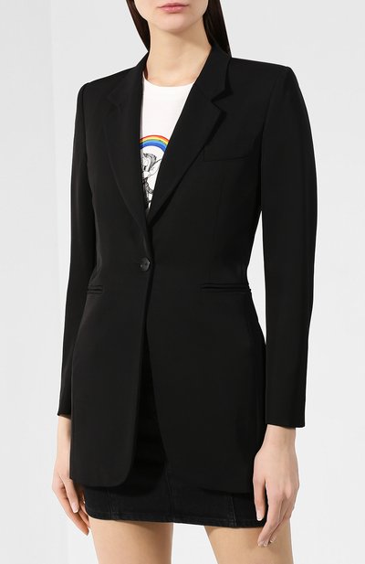 Жакет из вискозы ISABEL MARANT черного цвета по цене 64400 руб., арт. VE0859-19P013I/PURDIE, фото 3 Жакет из вискозы ISABEL MARANT, арт. VE0859-19P013I/PURDIE, фото 3