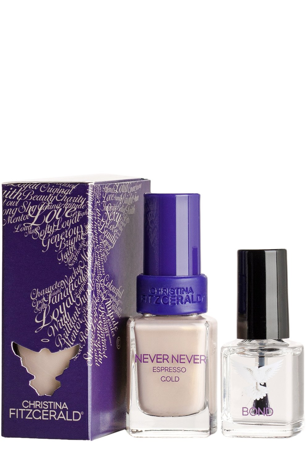 Лак для ногтей \золотой эспрессо\" never never espresso gold + bond" CHRISTINA FITZGERALD, арт. 9333381002051, фото 1