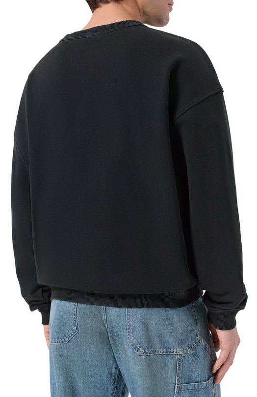 Хлопковый свитшот HUGO Blue 50548342 Серый  50548342 Фото 4