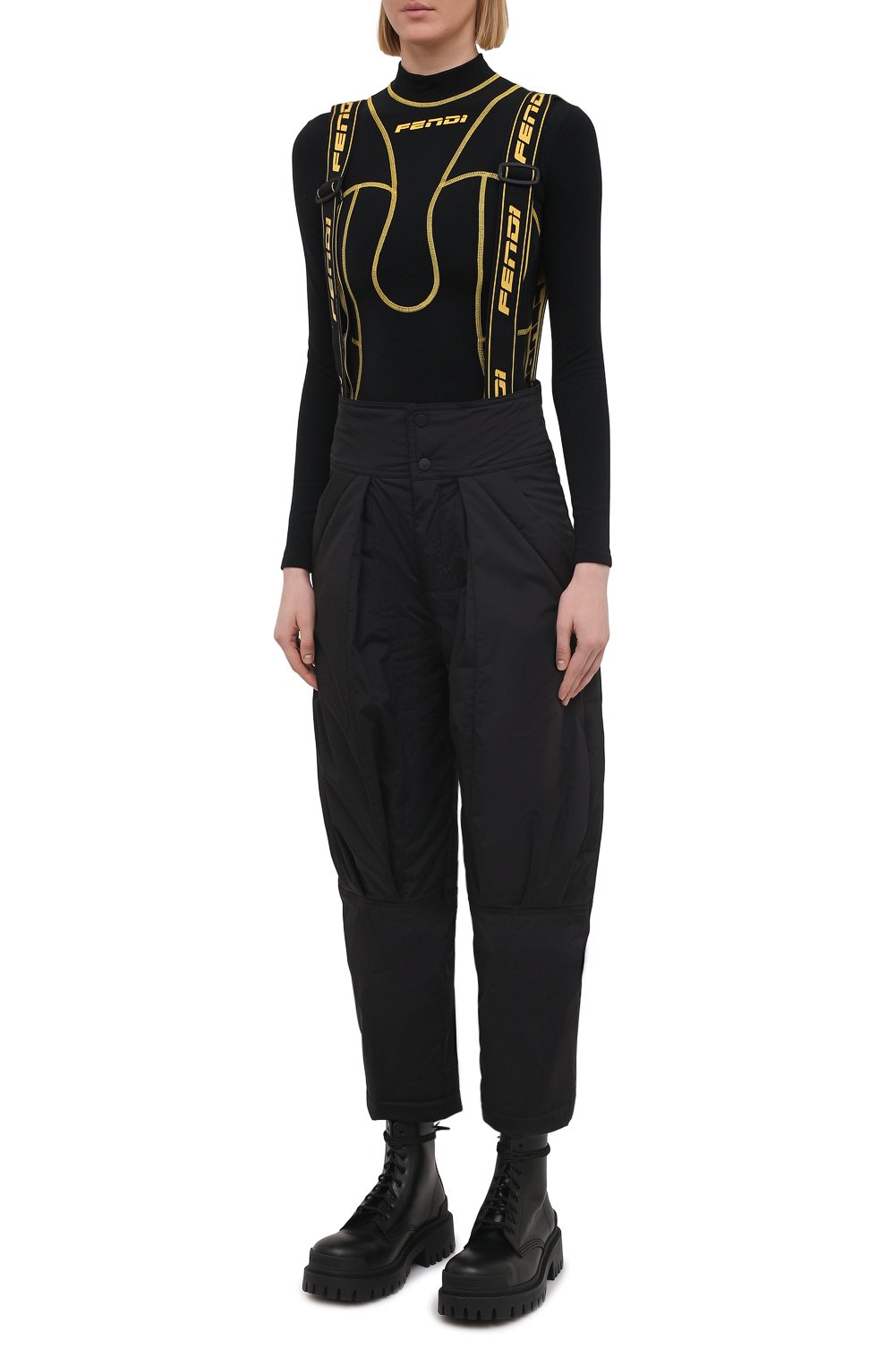 Брюки FENDI черного цвета по цене 148000 руб., арт. FAB220 AEQN, фото 3 Брюки FENDI, арт. FAB220 AEQN, фото 3