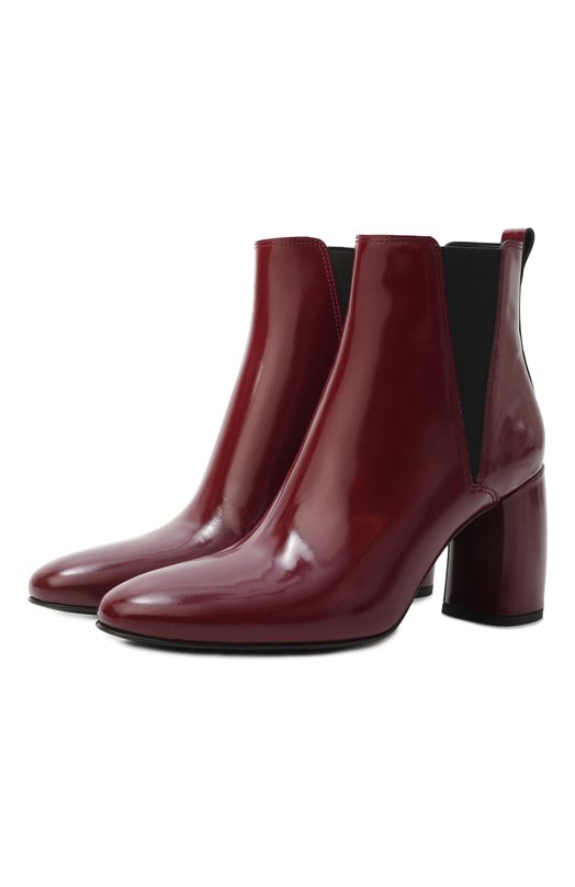 Кожаные ботильоны Premiata M7133/MARIL Бордовый M7133/MARIL