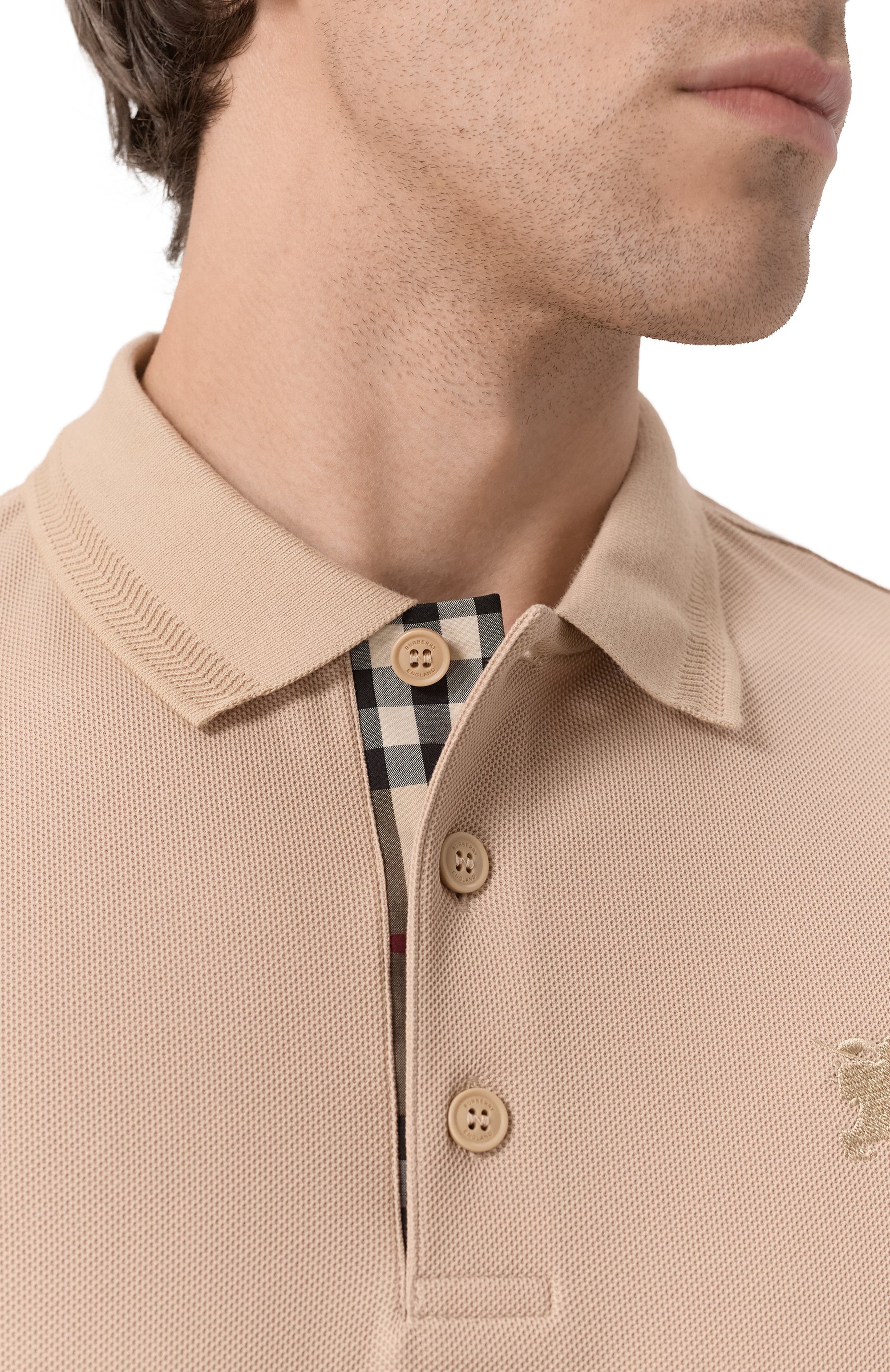 Хлопковое поло BURBERRY, арт. 8099167, фото 5