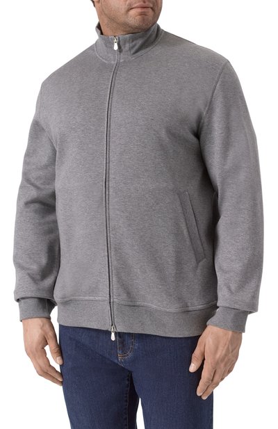 Толстовка из хлопка и кашемира BRUNELLO CUCINELLI, арт. MM8319089G, фото 3