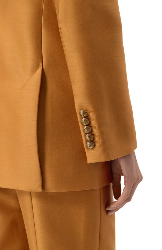 Жакет из шерсти и шелка Zimmermann 2950JF251 Бежевый  2950JF251 Фото 5