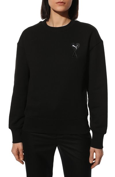 Хлопковый свитшот puma x ami PUMA, арт. 53411101, фото 3