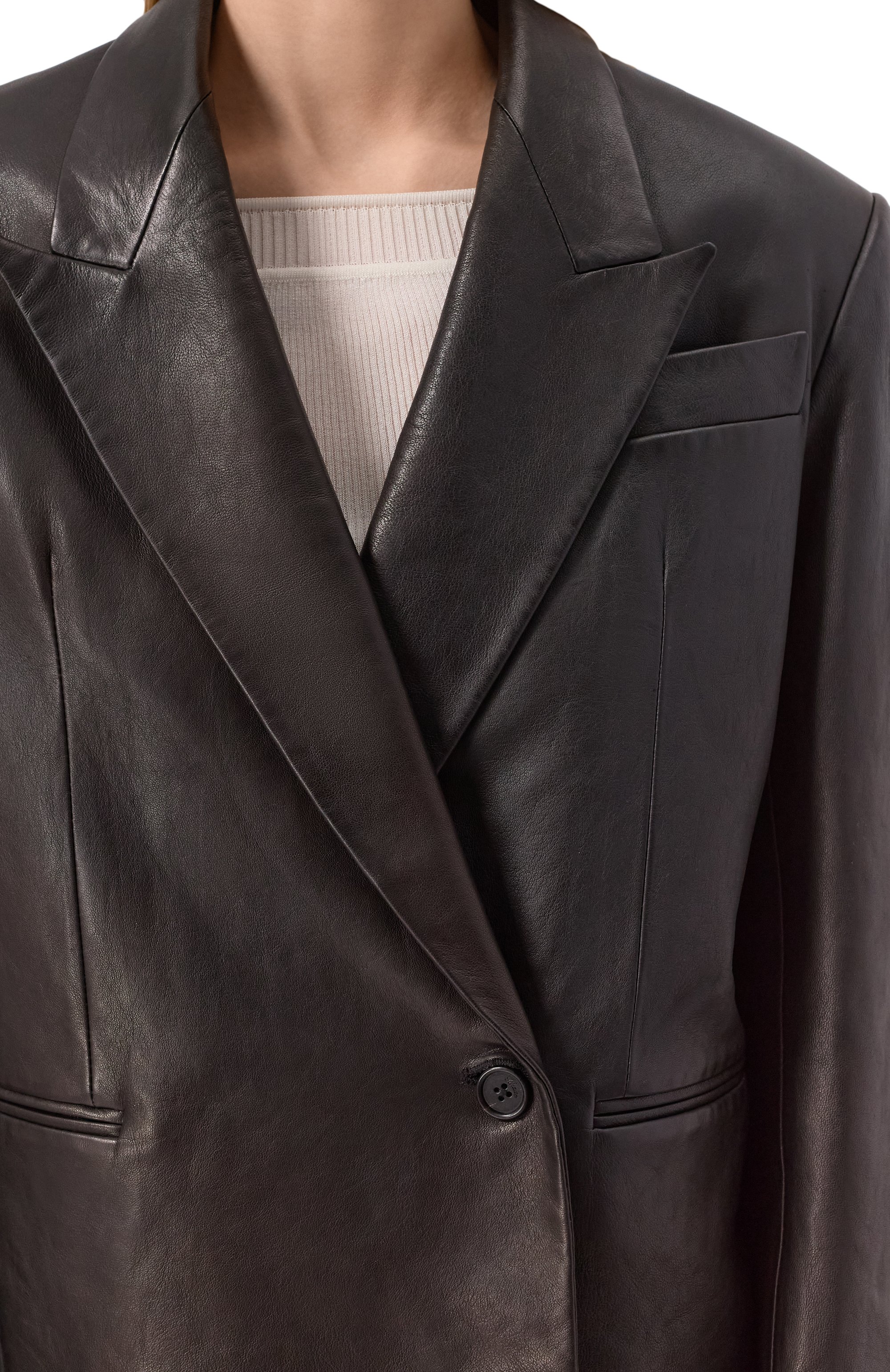 Кожаная куртка KHAITE, арт. 6147729/T0NNI, фото 5