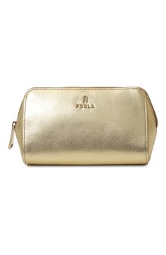 Женская кожаная косметичка FURLA золотого цвета, арт. WE00449/BX2658 | Фото 1 (Материал: Натуральная кожа; Материал сплава: Проставлено; Нос: Не проставлено)