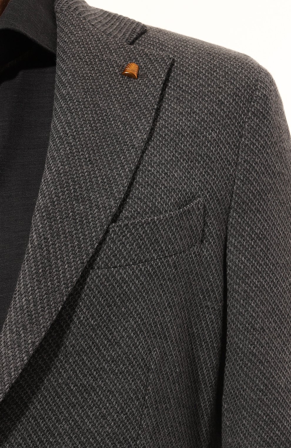 Пиджак из шерсти и хлопка SARTORIA LATORRE темно-серого цвета по цене 61550 руб., арт. JD74/JG041, фото 7 Пиджак из шерсти и хлопка SARTORIA LATORRE, арт. JD74/JG041, фото 7