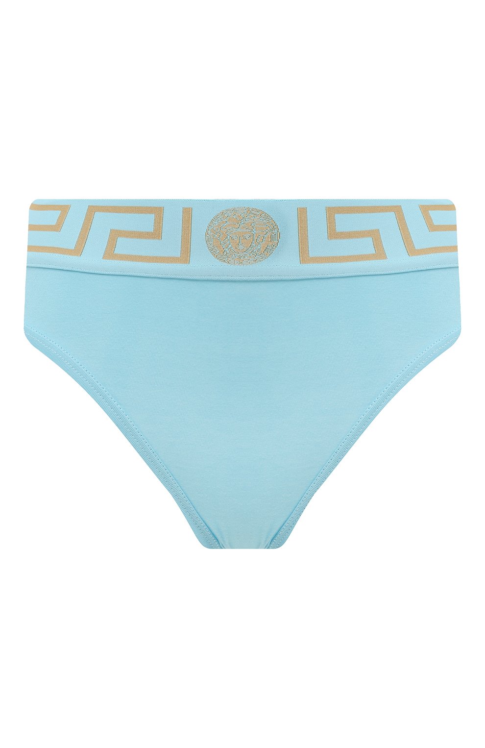 Трусы-слипы VERSACE голубого цвета по цене 7595 руб., арт. AUD01050/A232741, фото 1 Трусы-слипы VERSACE, арт. AUD01050/A232741, фото 1