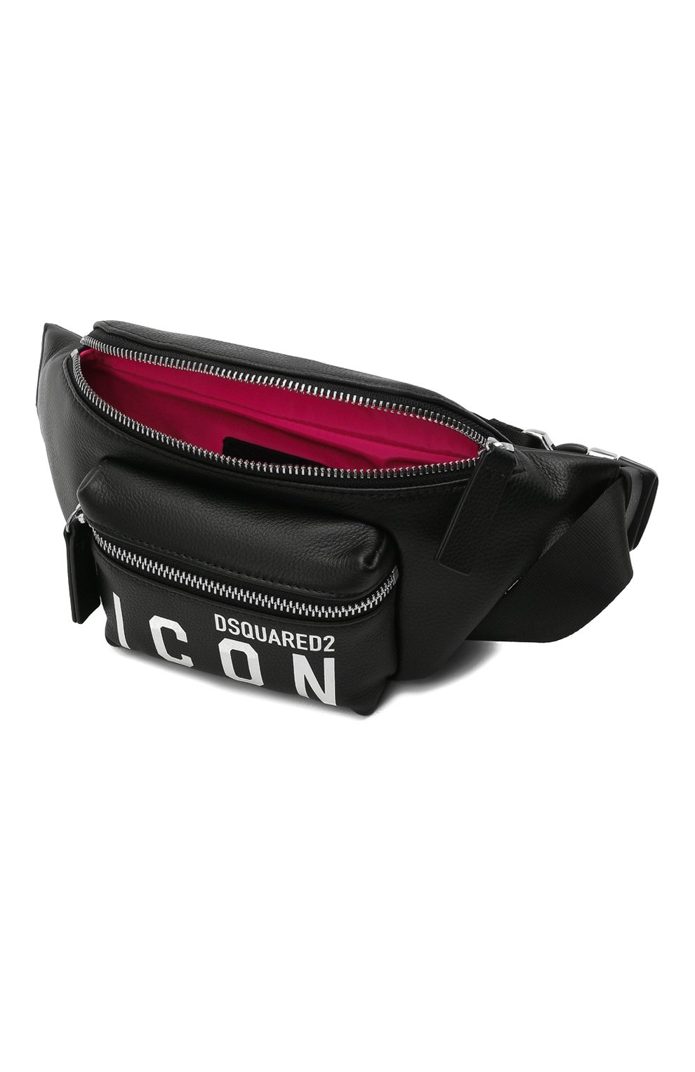 Поясная сумка DSQUARED2 черного цвета по цене 46600 руб., арт. BBW0029 25103905, фото 4 Поясная сумка DSQUARED2, арт. BBW0029 25103905, фото 4