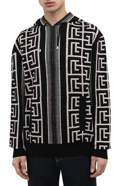 Худи из шерсти и льна BALMAIN, арт. XH1JR070/KB34, фото 3