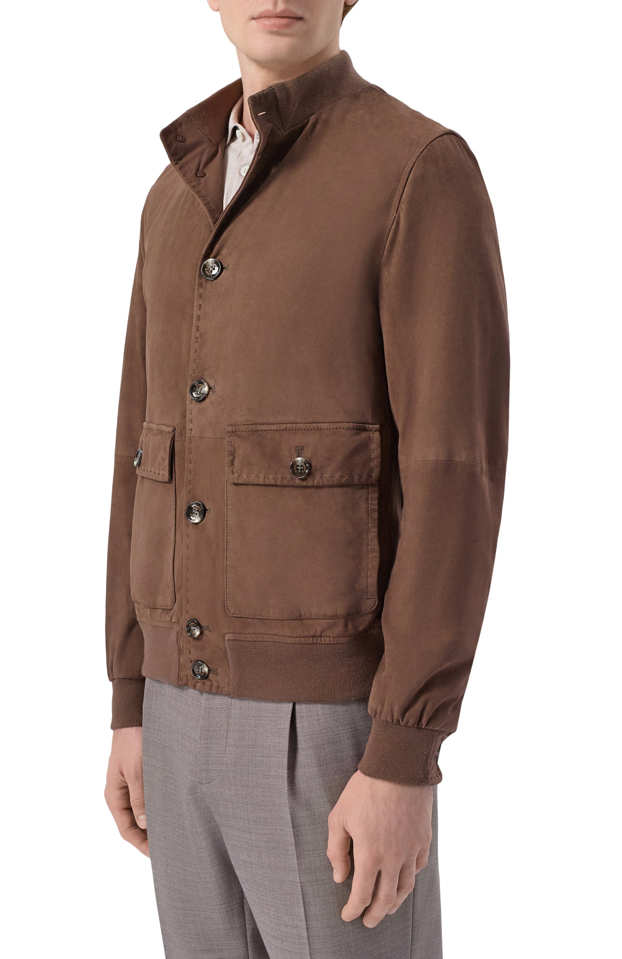 Замшевый бомбер GIMO'S, ар т. 6S20.1.000.52W/IC, фото 3