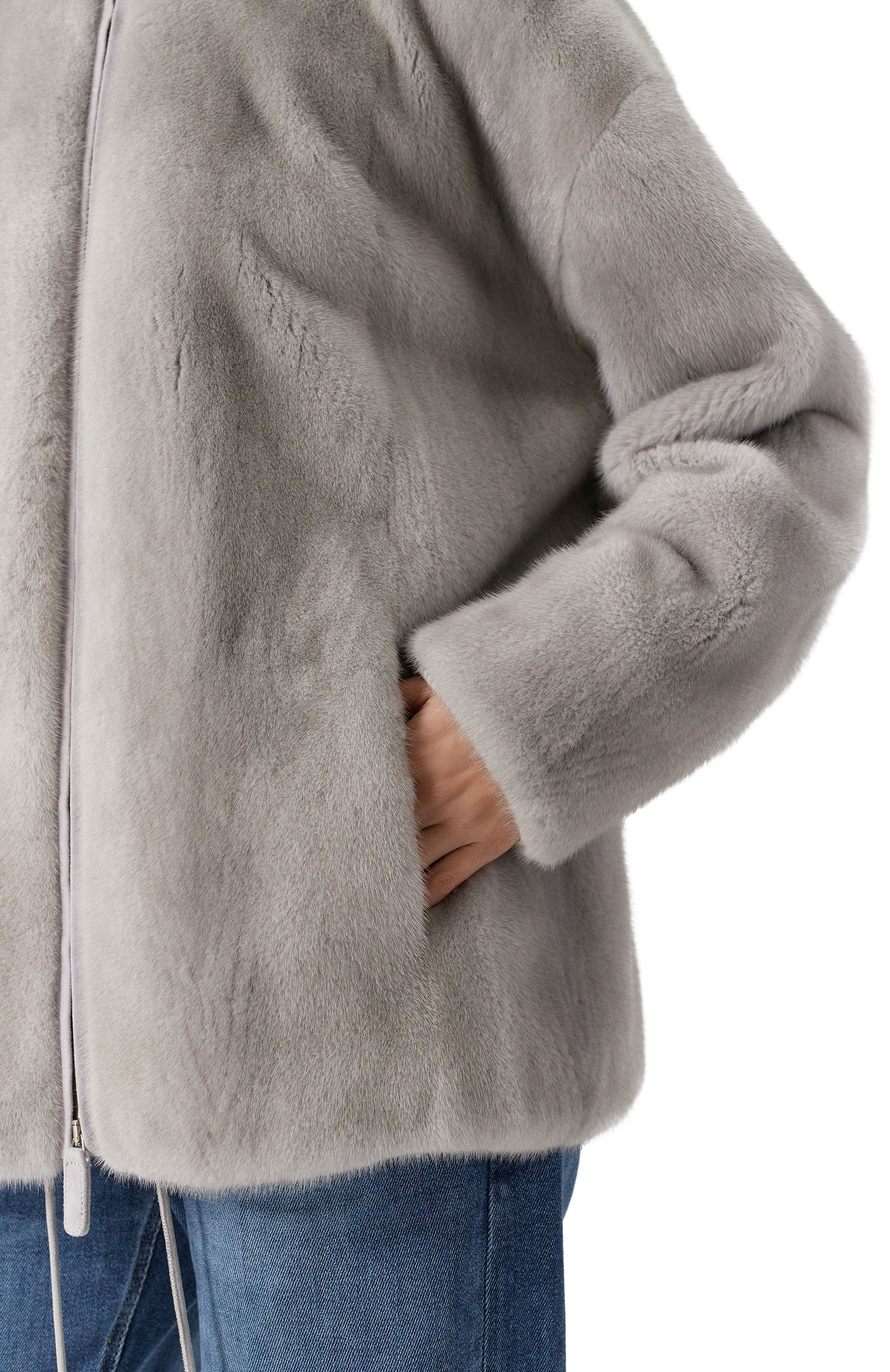 Шуба из норки MVST, арт. FTRBKZ-Y406V/F1165, фото 5