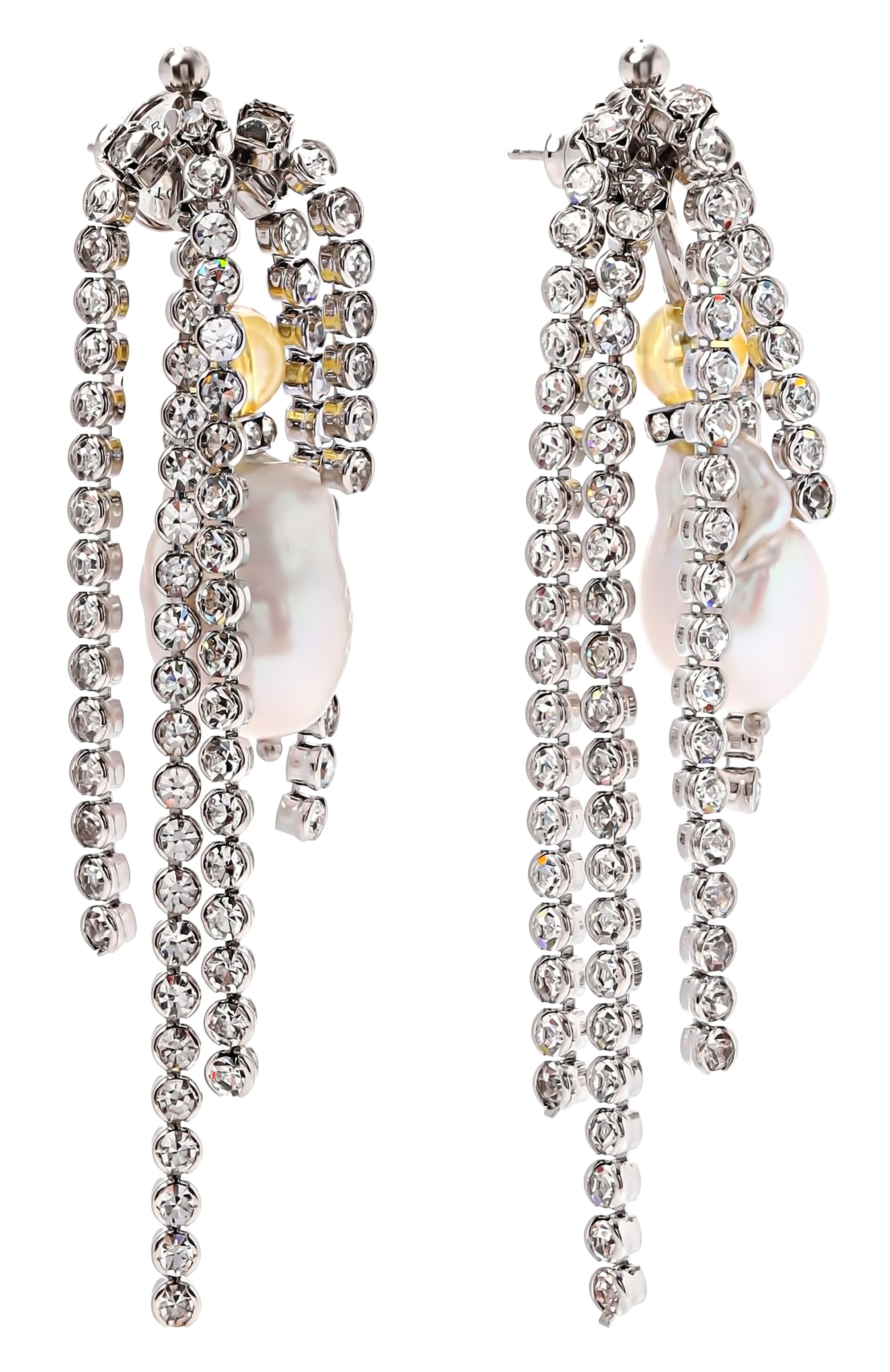 Серьги DRIES VAN NOTEN серебряного цвета по цене 59850 руб., арт. 018255/0054, фото 3 Серьги DRIES VAN NOTEN, арт. 018255/0054, фото 3