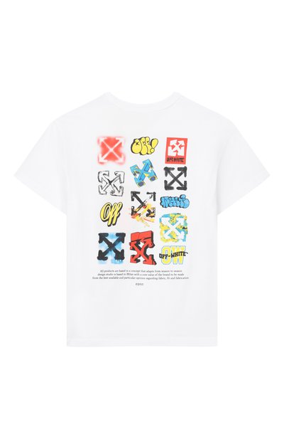 Хлопковая футболка OFF-WHITE, арт. 0BAA002S26JER007_001, фото 2