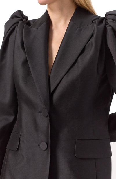 Жакет из шерсти и шелка ZIMMERMANN черного цвета по цене 327500 руб., арт. 2135JR251, фото 5 Жакет из шерсти и шелка ZIMMERMANN, арт. 2135JR251, фото 5