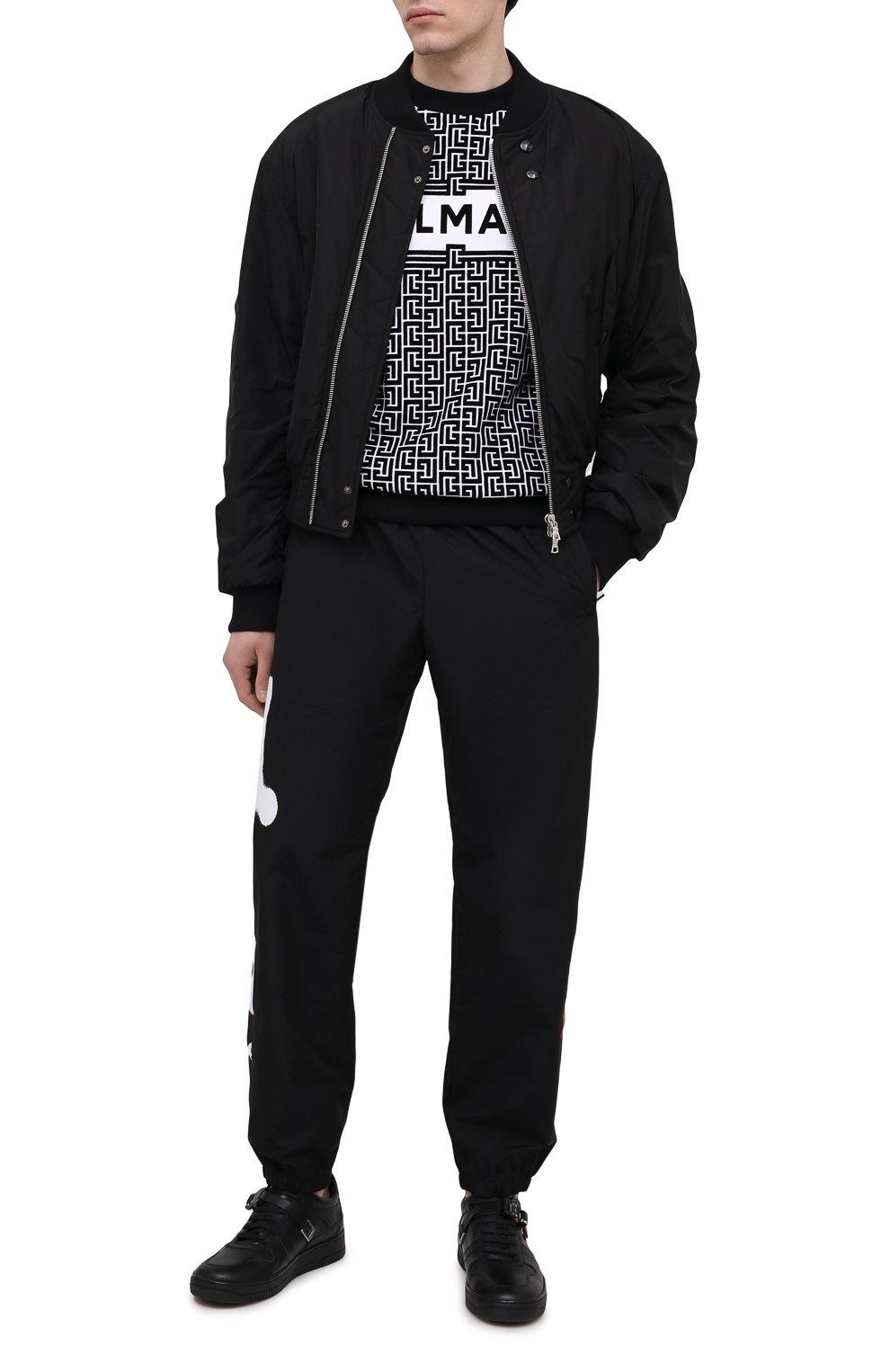 Хлопковый свитшот BALMAIN, арт. VH0JQ040/B089, фото 2