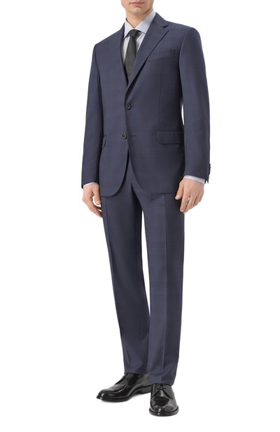 Хлопковая сорочка GIORGIO ARMANI голубого цвета по цене 63750 руб., арт. GM000468/TE11187, фото 2 Хлопковая сорочка GIORGIO ARMANI, арт. GM000468/TE11187, фото 2