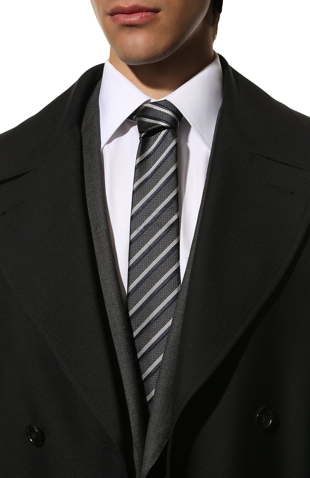 Шелковый галстук GIORGIO ARMANI, арт. 360054/2F910, фото 2