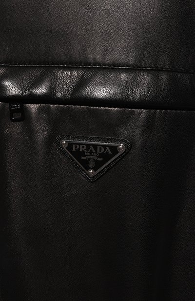 Кожаный плащ PRADA, арт. 56879-1RP0-F0002, фото 5