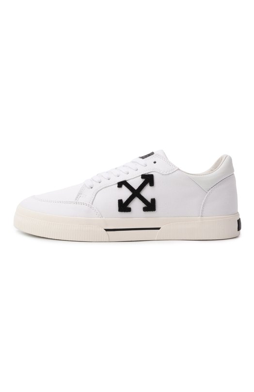 Текстильные кеды New Low Vulcanized Off-White 0MIA293C99FAB002 Белый  0MIA293C99FAB002 Фото 4