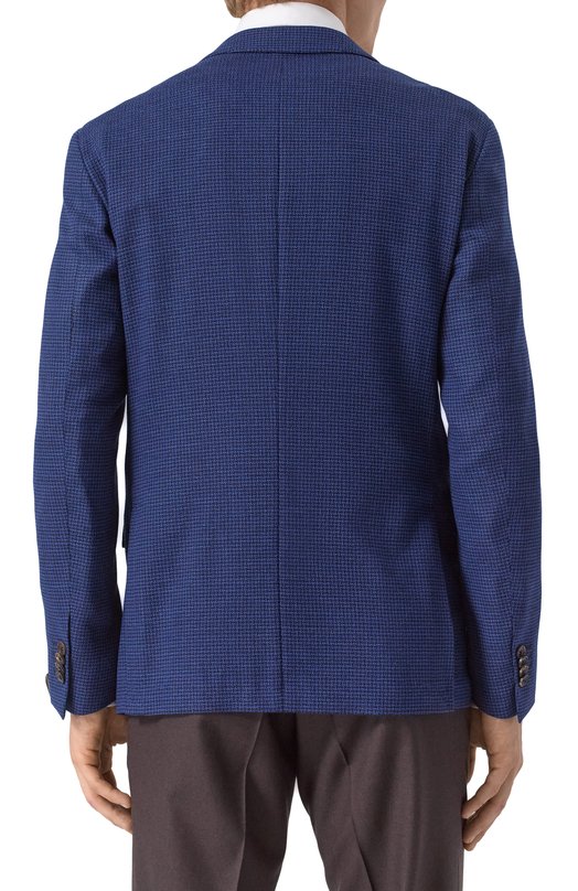 Шерстяной пиджак Corneliani 25X005-2516511 Синий  25X005-2516511 Фото 6