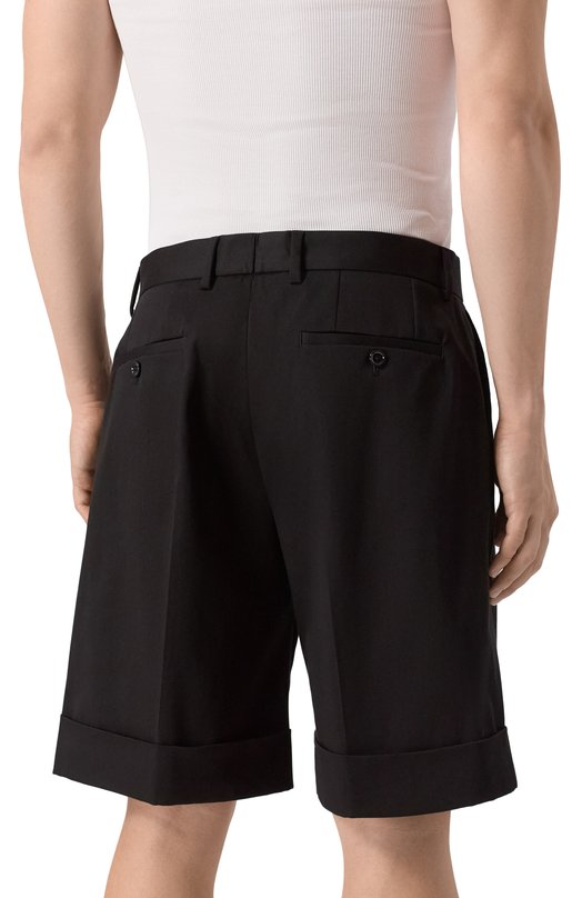 Хлопковые шорты Dolce & Gabbana GP158T/FUFK0 Чёрный  GP158T/FUFK0 Фото 4