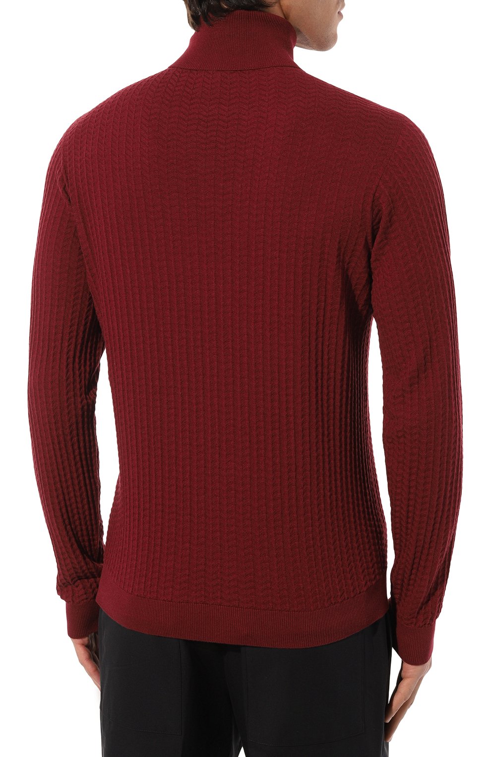 Водолазка из хлопка и кашемира GIORGIO ARMANI, арт. 6RSMA6/SMA6Z, фото 4