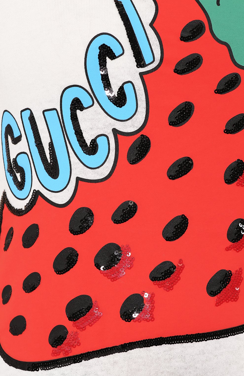 Хлопковая футболка GUCCI белого цвета по цене 47200 руб., арт. 562252/XJA18, фото 5 Хлопковая футболка GUCCI, арт. 562252/XJA18, фото 5
