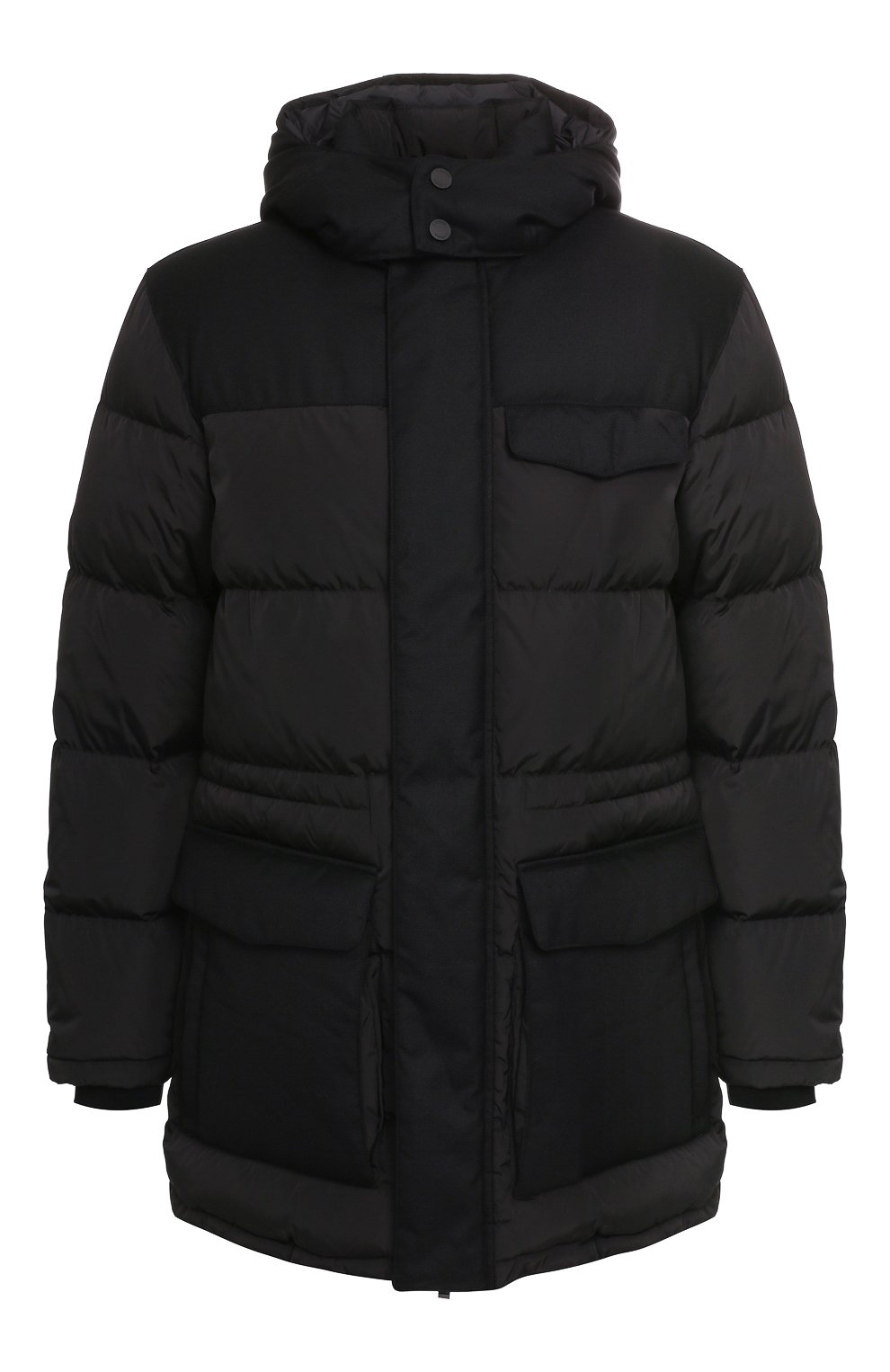 Пуховик ZEGNA черного цвета по цене 147500 руб., арт. VT020/ZZ224, фото 1 Пуховик ZEGNA, арт. VT020/ZZ224, фото 1