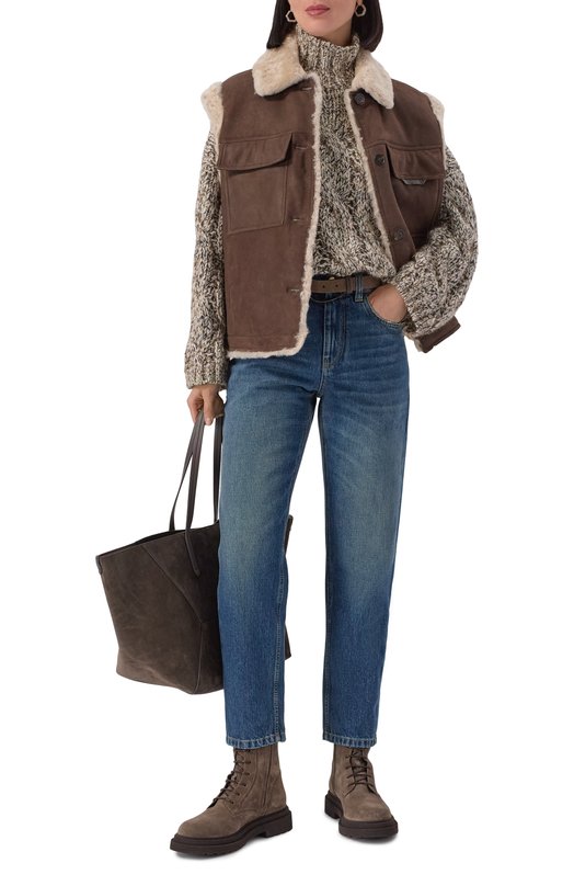 Джинсы Brunello Cucinelli MP095P5319 Синий  MP095P5319 Фото 2