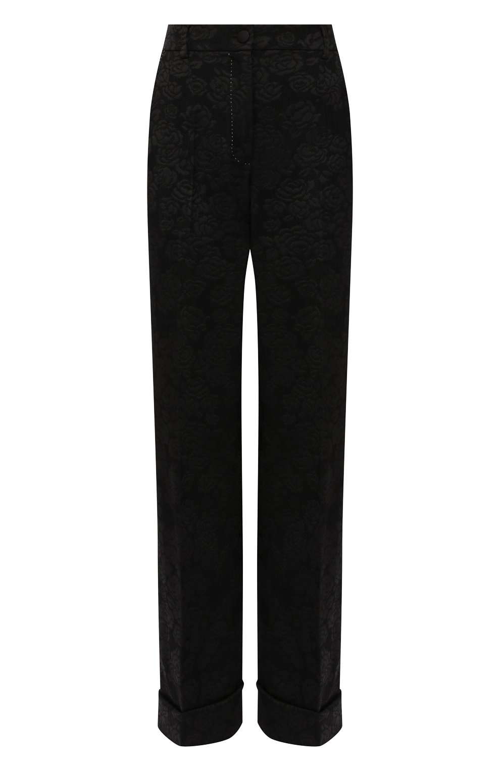 Брюки DOLCE & GABBANA черного цвета по цене 99500 руб., арт. FTBM0T/FJRCP, фото 1 Брюки DOLCE & GABBANA, арт. FTBM0T/FJRCP, фото 1